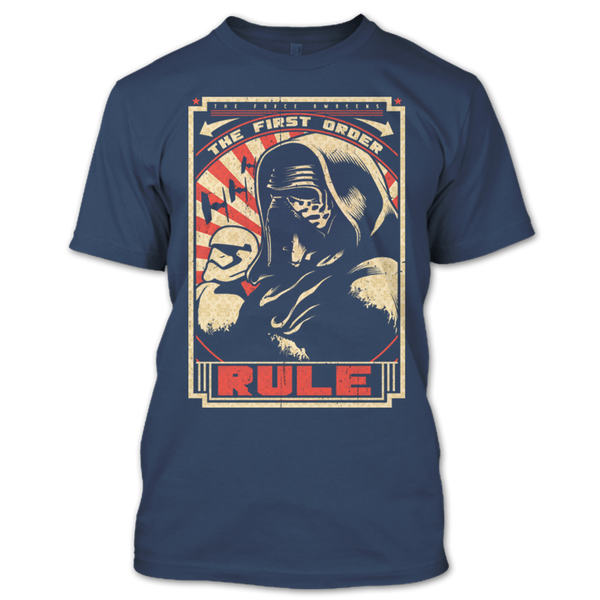 A black t-shirt with the shopify logo