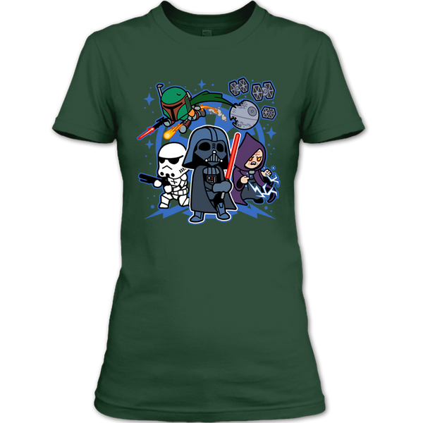 A black t-shirt with the shopify logo