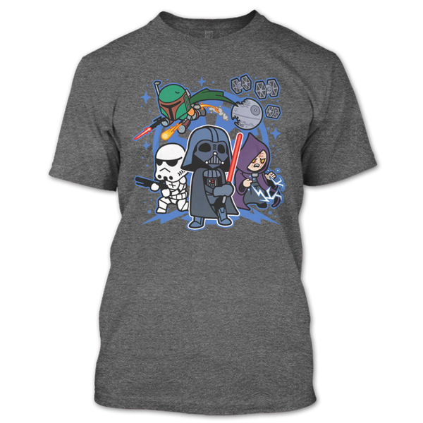 A black t-shirt with the shopify logo