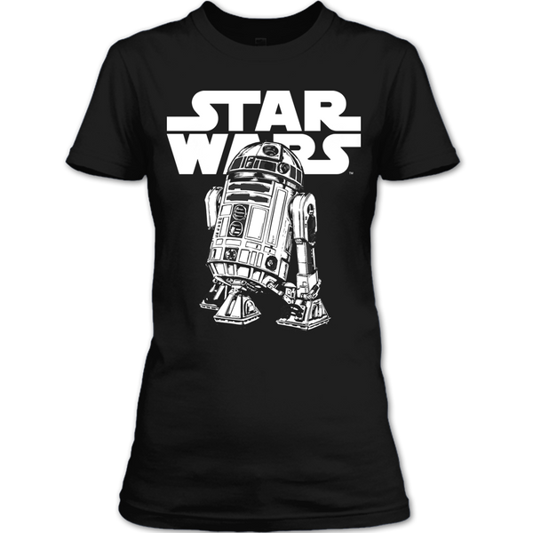 A black t-shirt with the shopify logo