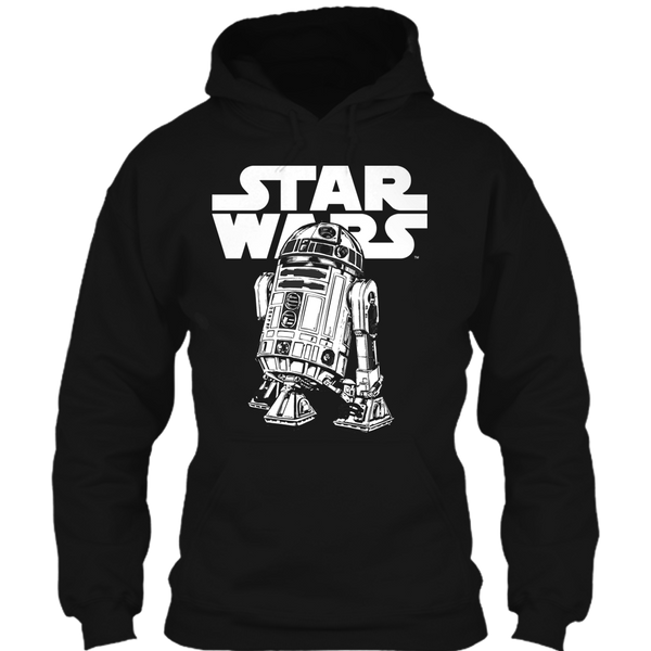 A black t-shirt with the shopify logo