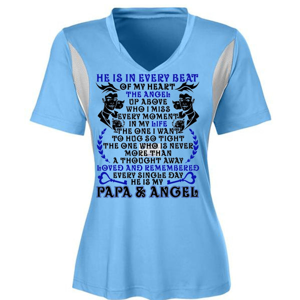 He Is In Every Beat Of My Heart T Shirt, I Love Papa T Shirt, Awesome T-Shirts