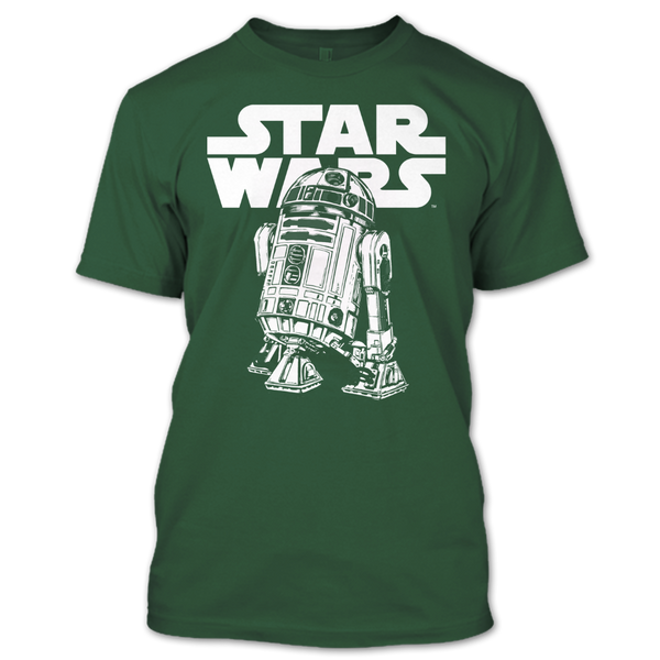 A black t-shirt with the shopify logo