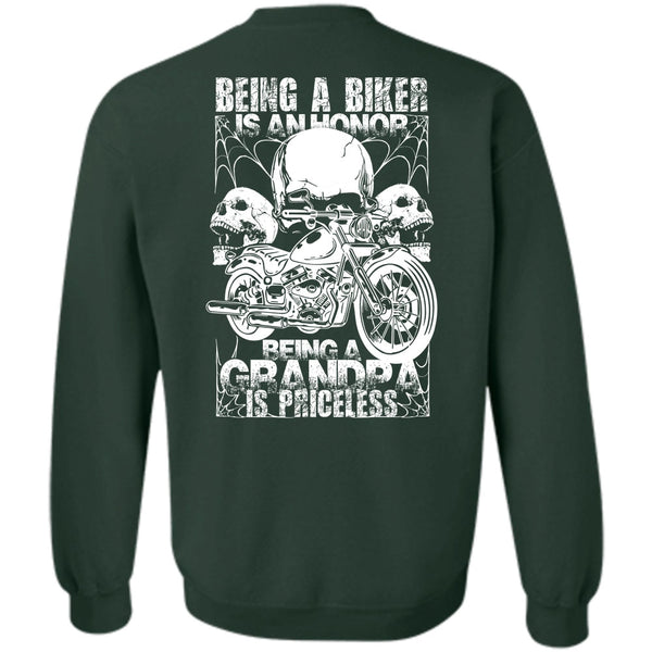 Being A Grandpa Is Priceless T Shirt, I Love Biker Sweatshirt