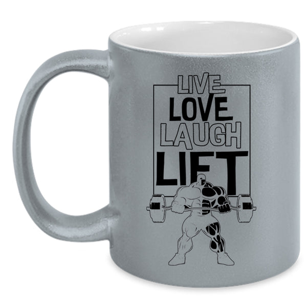 Cool Sport Coffee Mug, Live Love Lift Accent Mug
