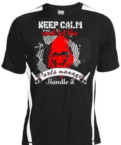 A black t-shirt with the shopify logo