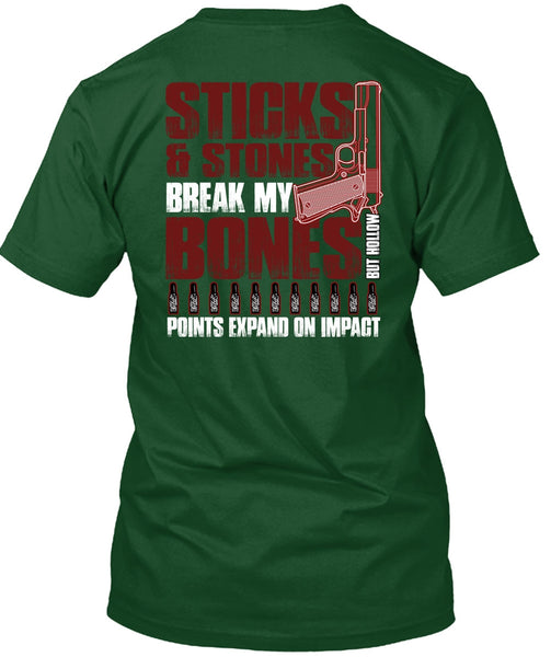 Sticks And Stones T Shirt, Being A Gunner T Shirt
