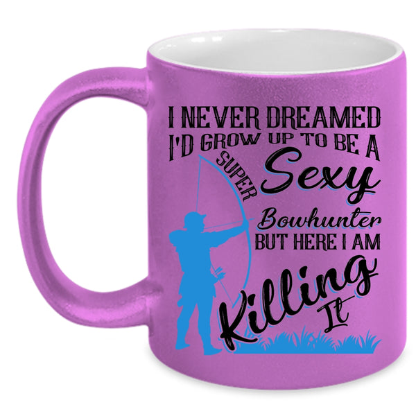 Cool Bowhunter Coffee Mug, I'd Grow Up To Be A Bowhunter Accent Mug