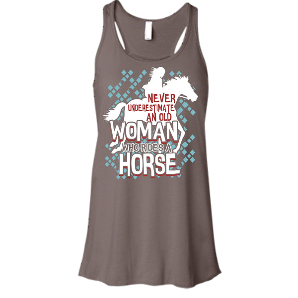 Never Underestimate T Shirt, An Old Man Who Rides A Horse T Shirt, Cool T Shirt