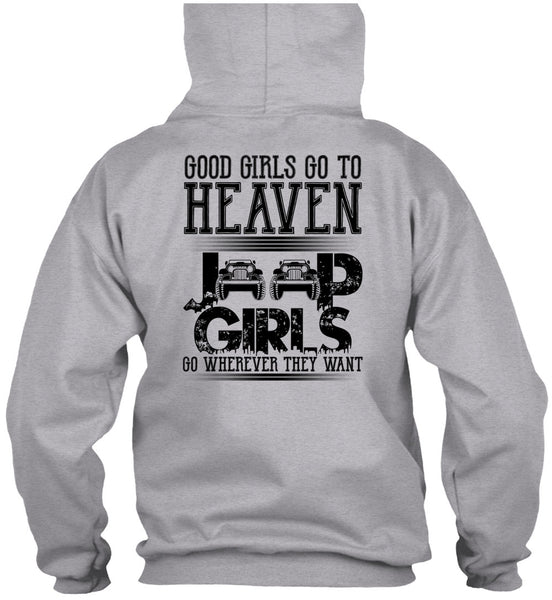 Good Girls Go To Heaven Jeep Girls T Shirt, I Love Jeep T Shirt