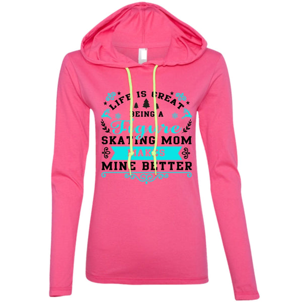 Being A Figure Skating Mom T Shirt, I Love Mom T Shirt, Awesome T-Shirts
