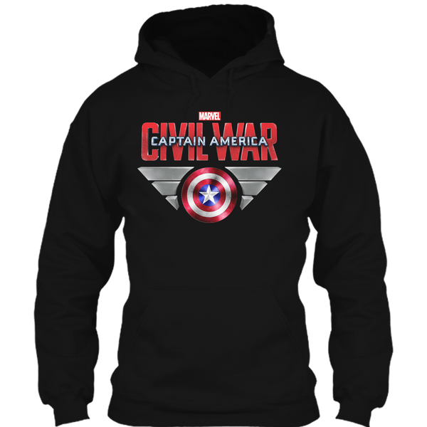 A black t-shirt with the shopify logo