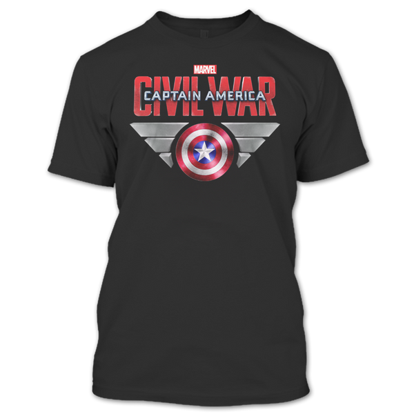 A black t-shirt with the shopify logo