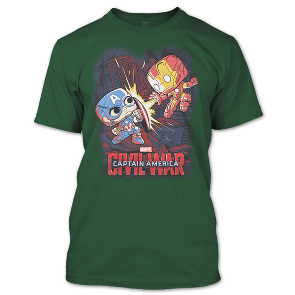 A black t-shirt with the shopify logo