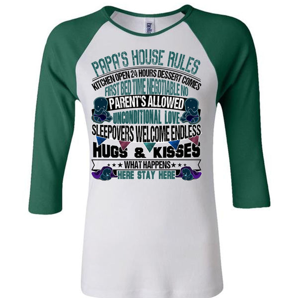 Papa's House Rules T Shirt, I Love Papa T Shirt, Awesome T-Shirts