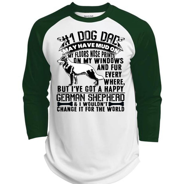 Dog Dad May Have Mud T Shirt, I Love My Dog T Shirt, Awesome T-Shirts  (Polyester Game Baseball Jersey)