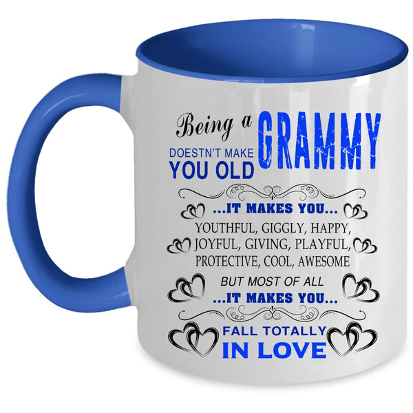 Cute Gift For Grandmas Coffee Mug, Being A Grammy Accent Mug