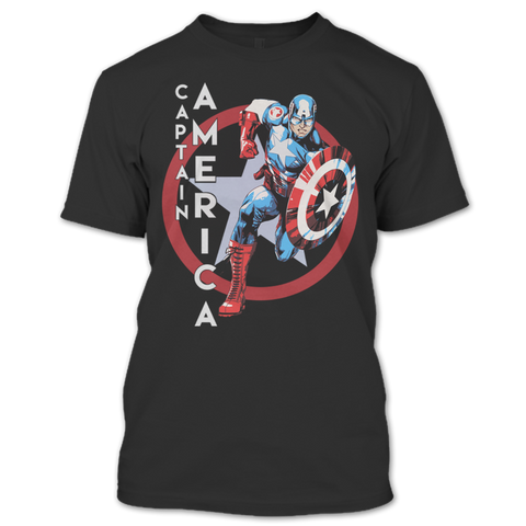 A black t-shirt with the shopify logo