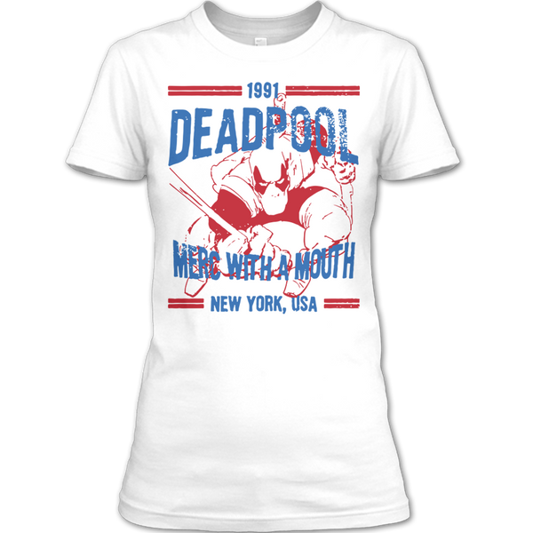 A black t-shirt with the shopify logo