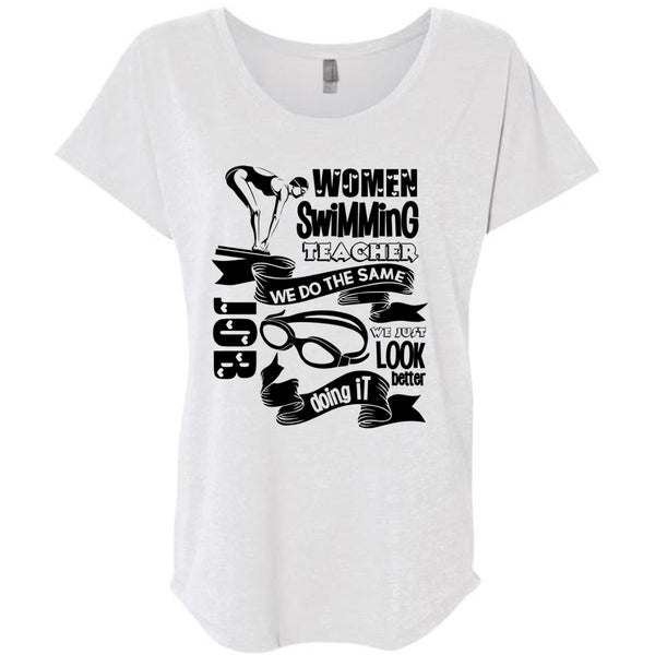 Women Swimming Teacher T Shirt, I Love Swimming T Shirt, Awesome T-Shirts