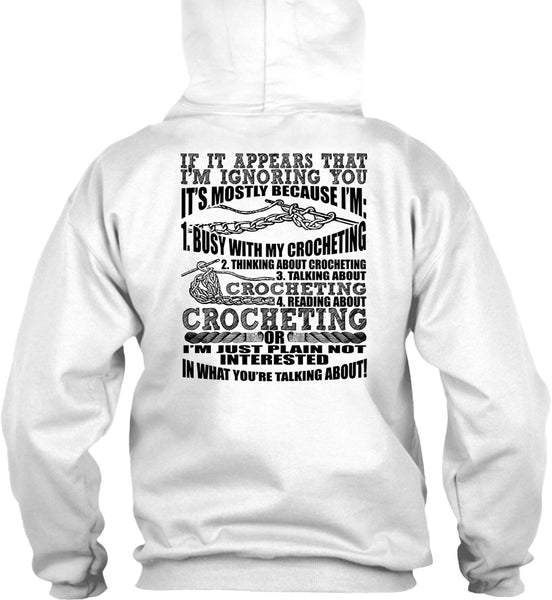 Reading About Crocheting T Shirt, I Love Crocheting T Shirt