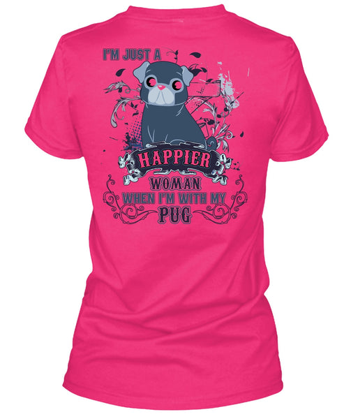 I'm With My Pug T Shirt, I Love Pug T Shirt