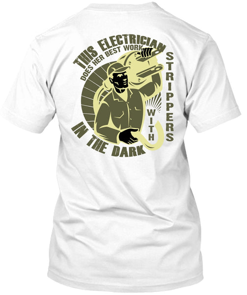 A black t-shirt with the shopify logo