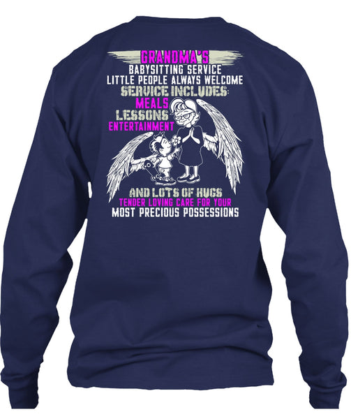 Grandma's Babysitting Service T Shirt, I Love Nana T Shirt