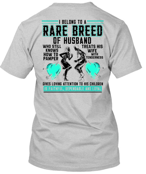 Rare Breed Of Husband T Shirt, I Love Husband T Shirt