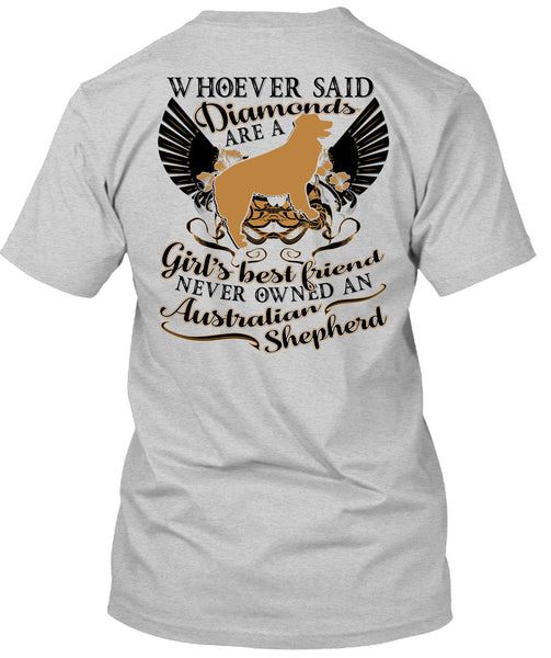 Diamonds Are A Girl's Best Friend T Shirt, I Love My Dog T Shirt