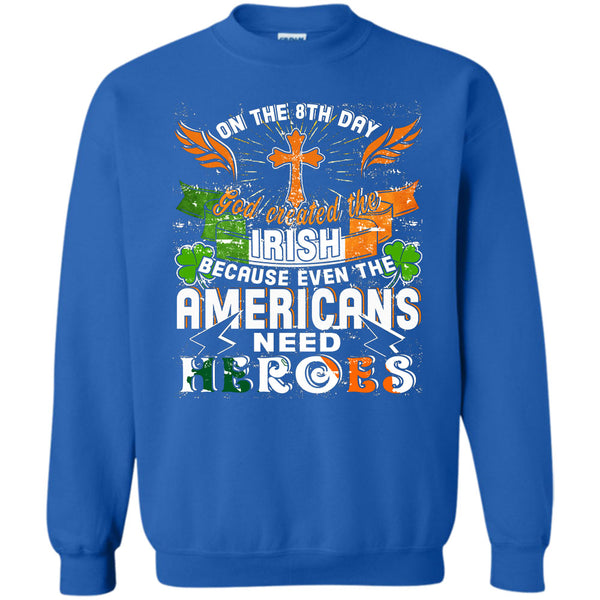 God Created The Irish T Shirt, Coolest Americans Sweatshirt