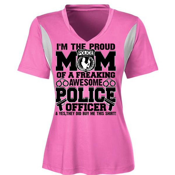 I'm The Proud Police Mom T Shirt, Police Officer T Shirt, Awesome T-Shirts