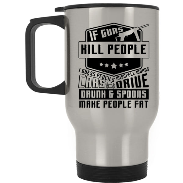 Cool Car Drivers Travel Mug, Cars Drive Drunk And Spoons Mug