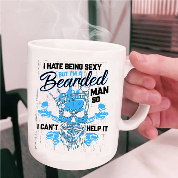Cool Gift For Dad Coffee Mug, I'm A Bearded Man Cup