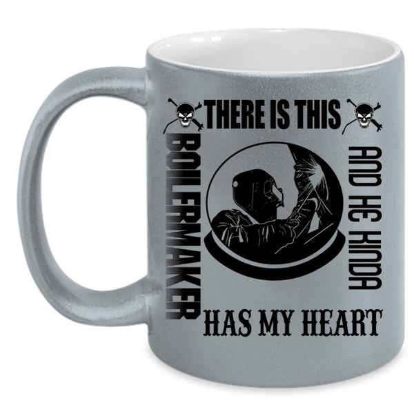 Cute Boilermaker Coffee Mug, This Boilermaker Kinda Has My Heart Accent Mug