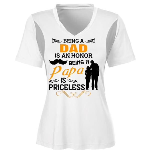 Being A Dad Is An Honor T Shirt, Being A Papa Is Priceless T Shirt, Family T Shirt