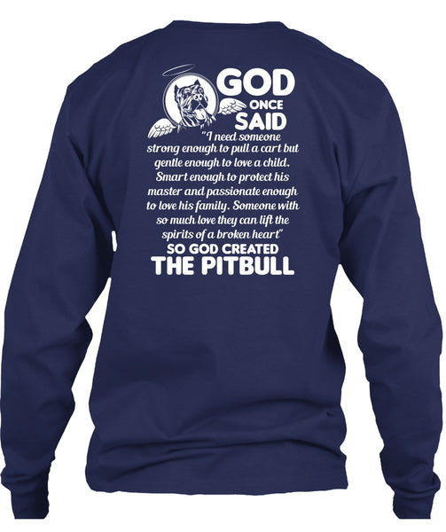 God Created The Pit Bull T Shirt, Smart Enough To Protect T Shirt