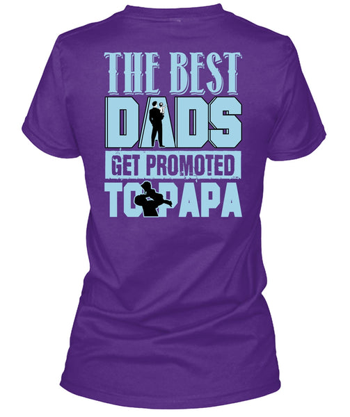 The Best Dads Get Promoted To Papa T Shirt, Being A Papa T Shirt
