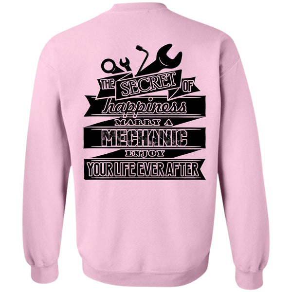 Being A Mechanic T Shirt, Happiness Marry A Mechanic Sweatshirt