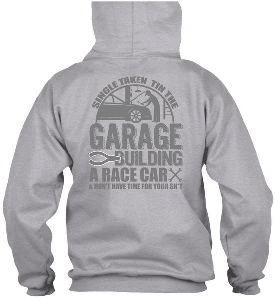 Garage Building A Race Car T Shirt, I Love Mechanic T Shirt