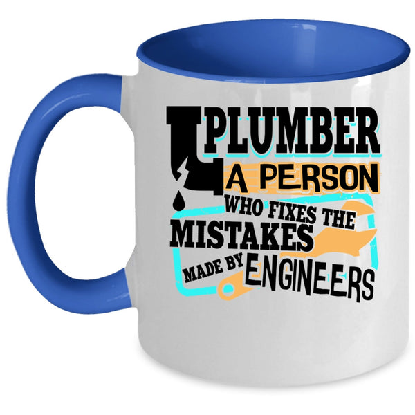 Made By Engineers Coffee Mug, Plumber Accent Mug
