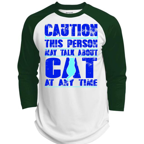 This Person May Talk About Cat T Shirt, I Love My Cat T Shirt, Awesome T-Shirts  (Polyester Game Baseball Jersey)