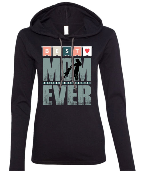 Best Mom Ever T Shirt, Being A Mimi T Shirt (Anvil Ladies Ringspun Hooded)