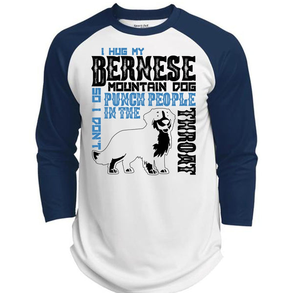 I Hug My Bernese Mountain Dog T Shirt, I Love Hiking T Shirt, Awesome T-Shirts  (Polyester Game Baseball Jersey)