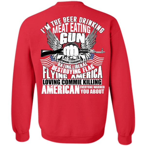 Flying America T Shirt, I Love Gun Sweatshirt