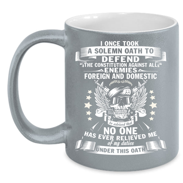 Cool Veteran Coffee Mug, Cute Gift For Veteran Coffee Cup