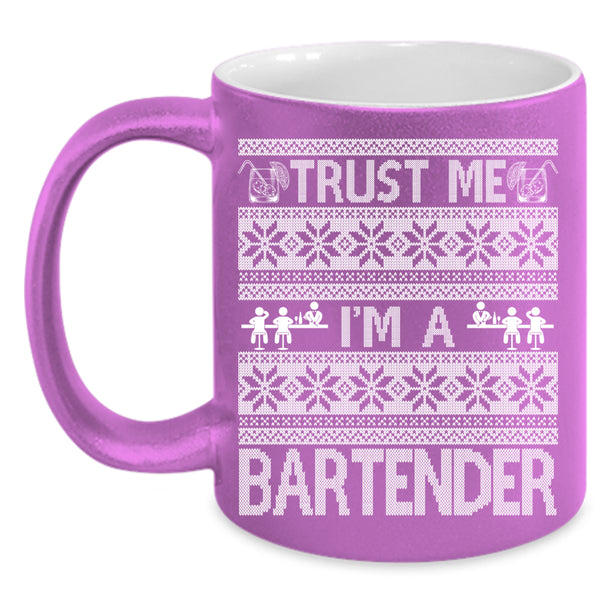 Trust Me I'm A Bartender Coffee Mug, Cute Bartender Coffee Cup