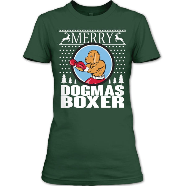 Merry Dogmas Boxer T Shirt, Coolest Merry Christmas T Shirt