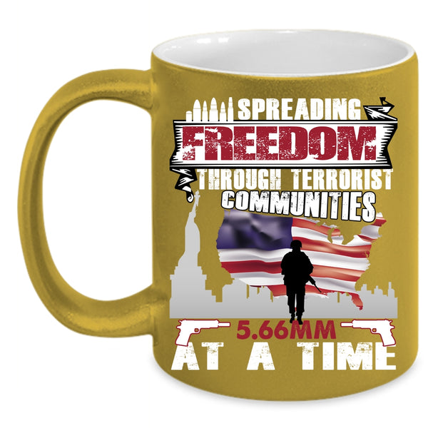 American Flag Coffee Mug, Cool Gift For Americans Coffee Cup