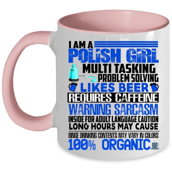 Cute Gift For Polish Girl Coffee Mug, I Am A Polish Girl Accent Mug